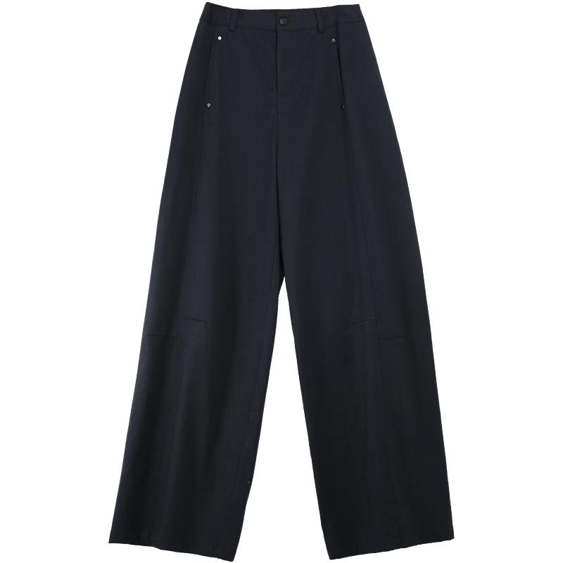 Betu Women s 2026 Spring Lyocell Cotton Blend Curved Wide-Leg Pants S