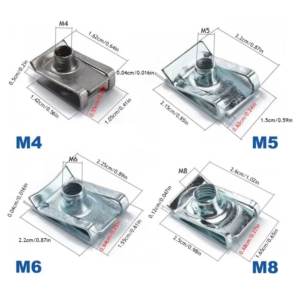 Durable Nut Screws Flat Head Nutsert Cap M 4 - M 8 Threaded Rivet  Hardware
