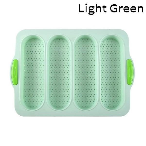 New 4 Grids Silicone Mold French Bread Baking Mold Bread Baking Tray Nonstick Cake Baguette Mold Pans Bread Baking Tools 7 Color