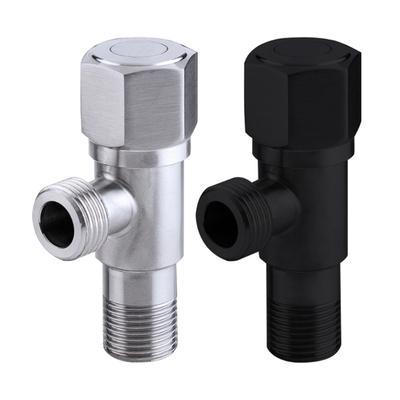 Water Shut Down Valves 1/2inch Turn Angle Stop Valves Plumbing Fitting for Hot/Cold Water Systems Easy To Install
