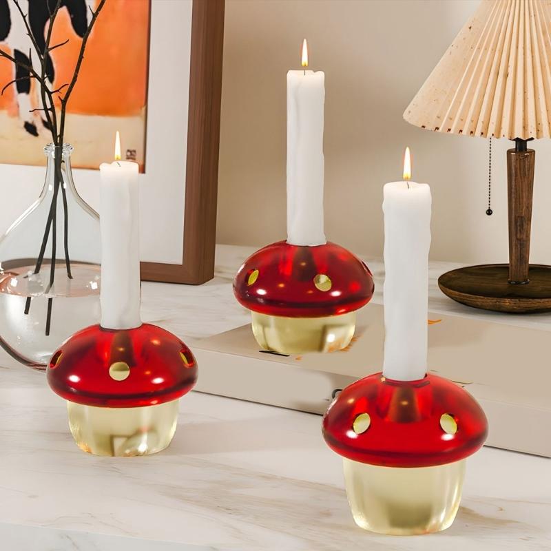 Creative Mushroom Shape Silicone Candle Mold Crafting Tool For Handmade Candle Soap Chocolate Decors