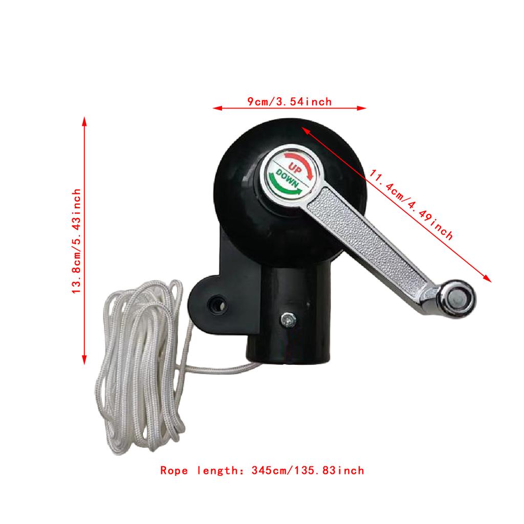 Parasol Hand Crank Replacement Sturdy Patio Umbrella Crank Handle Sunshade Attachment for Lawn Courtyard Picnic Party Pool