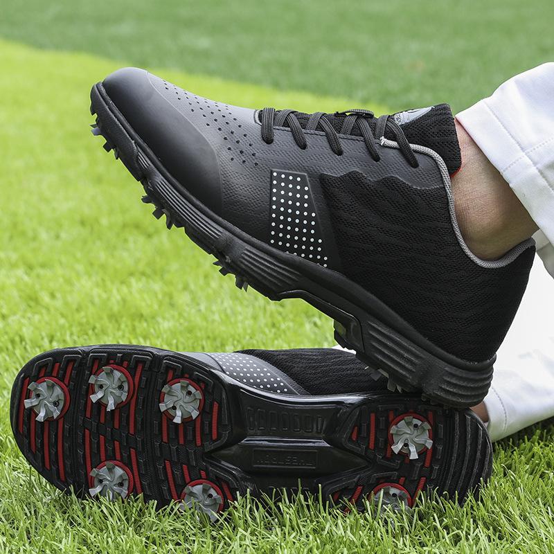 Vattentäta golfskor för män Spikeless Outdoor Golf Sport Training Sneakers Klassiska Golf Trainers för män Stor storlek 13 14