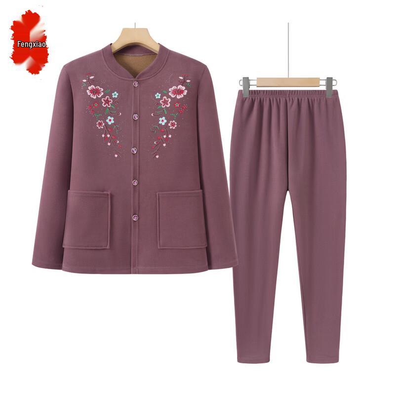 FENGXIAO G254T2535 Thick Stand Collar Long Sleeve Top 3XL