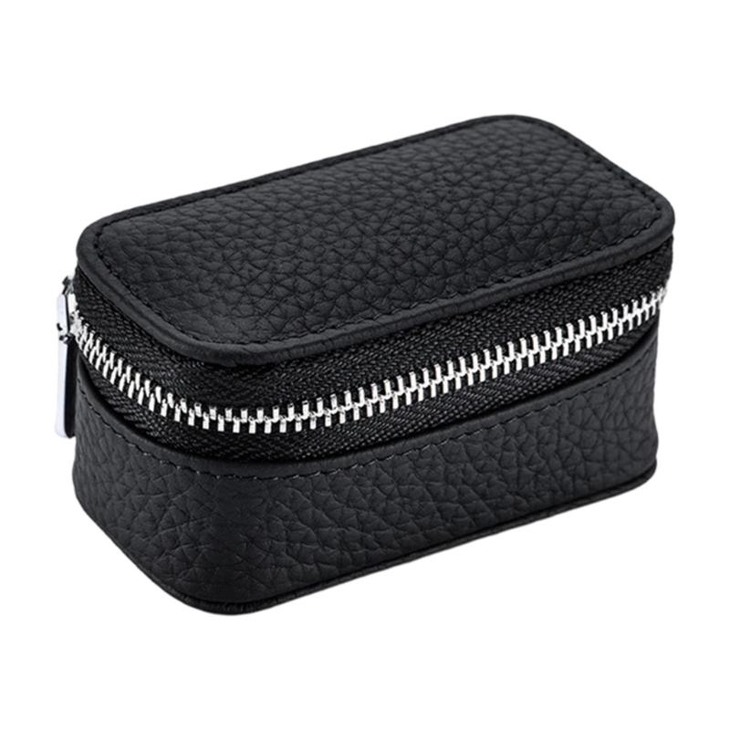 PU Leather Miniature Jewelry Storage Case Portable Design Travel Organiser For Earrings Rings And Necklaces