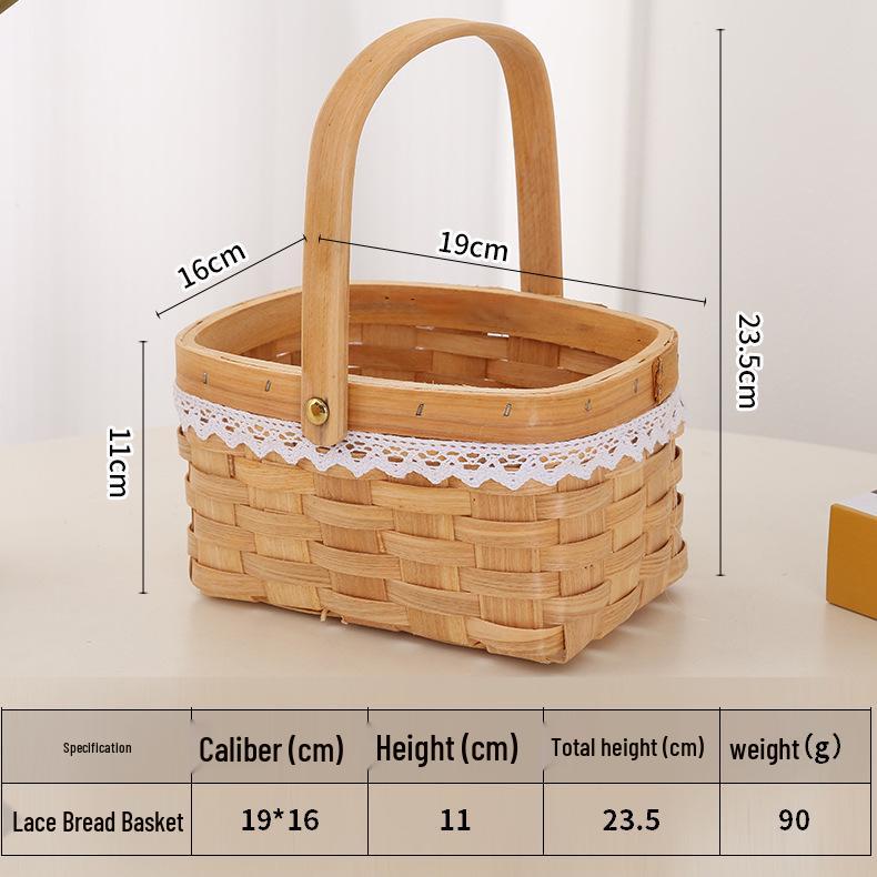 March 8th Women's Day Handmade Woven Flower Basket
