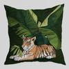 New Green Plant Tiger Pillowcase American Geometric Peach Leather Velvet Printed Home Pillow Sofa Bedside Cushion Cover
