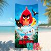 Customizable personalized beach towels Angry Birds game themed designs.Suitable for the beach, yoga, sports;ideal as beach accessories