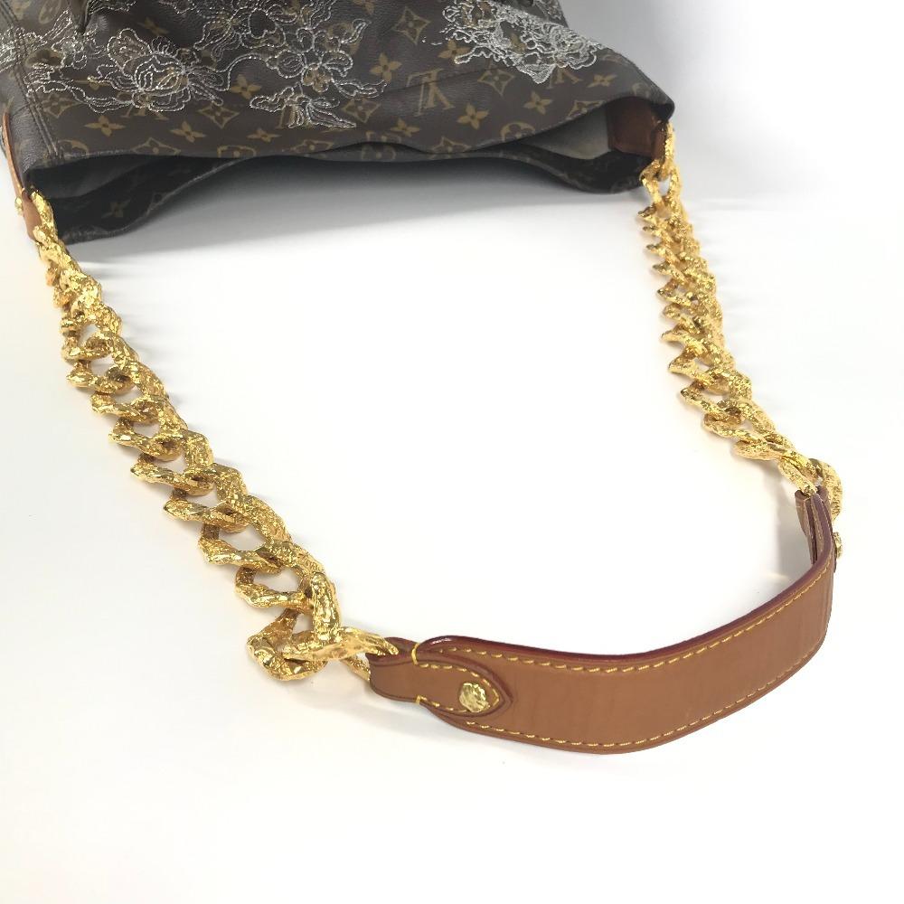 Louis Vuitton M95406 Monogram Dantelle Fersen Shoulder Bag Tote Bag White/Brown