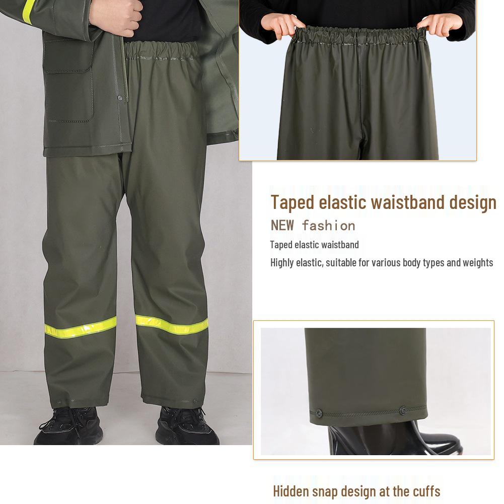 Stormproof Waterproof Rain Pants for Hiking, Cycling, or Fishing - Durable, Thick, Breathable, and Wear-Resistant.