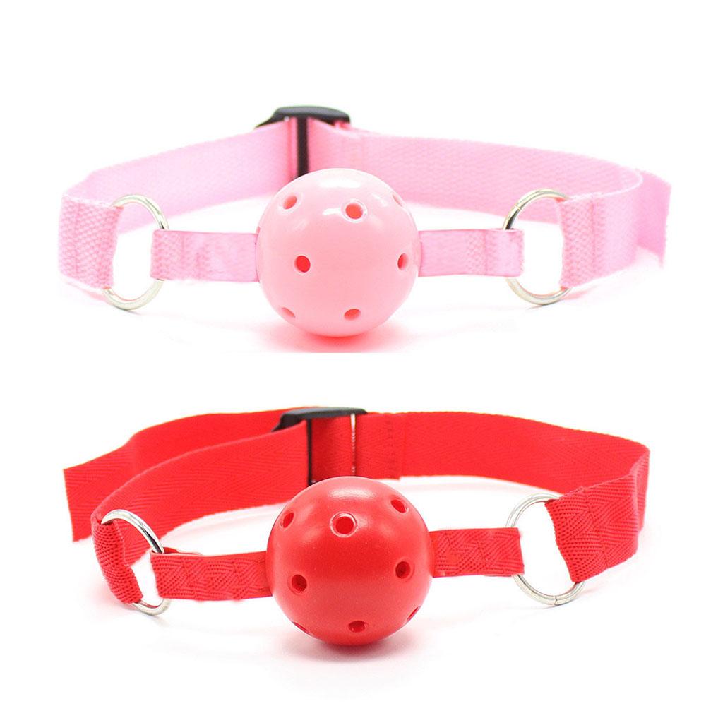 Bondage Gag Boutique Beginners Sex Toys Hollow Ball Mouth Oral Fixation Stuffed Adult Games For Couples