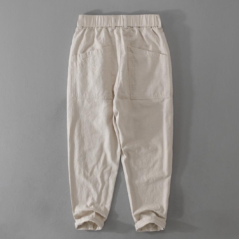 Men's Spring and Summer Versatile Casual Linen Pants - Breathable, Loose-Fit Trousers
