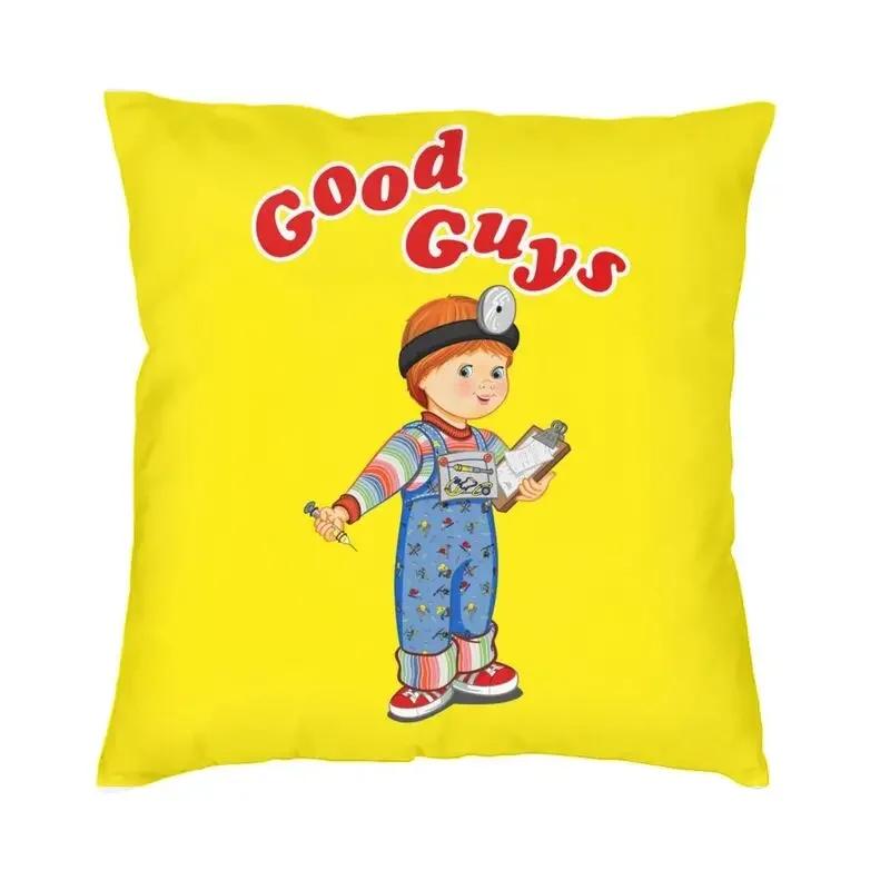 Good Guys Carpenter Cushion Cover Sofa Living Room Cartoon Child's Play Chucky Doll Square Pillow Cover 45x45cm