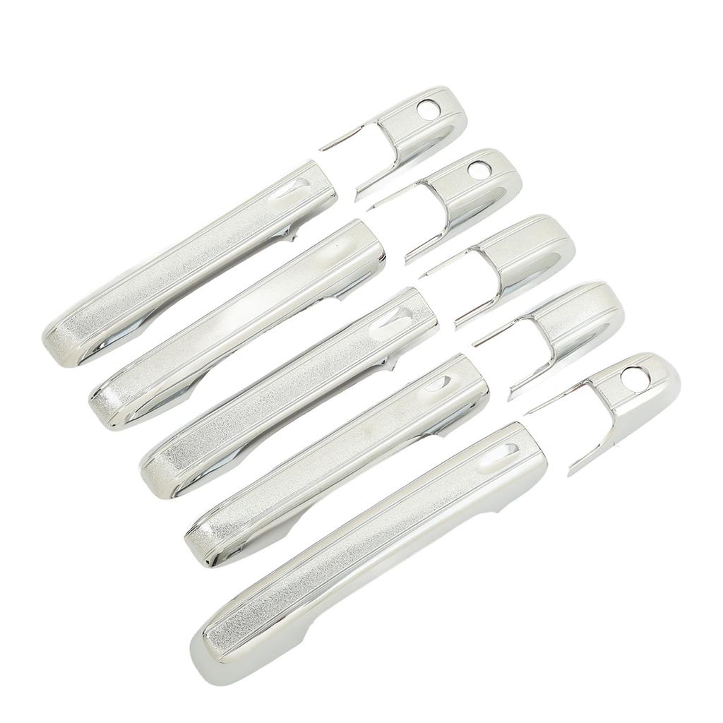 10 Stück Chrom Außen Türgriffabdeckung Kratzschutz Zieraufkleber Ersatz für CR V 2002-2006