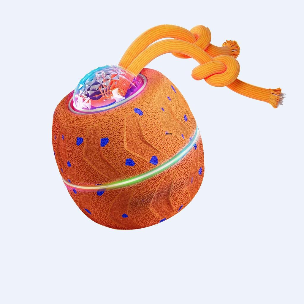 Waterproof Smart Electric Dog Teasing Ball: Bite-Resistant ETPU Interactive Pet Bouncing & Teeth Grinding Toy