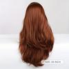Mode Transfrontalière Réglable Résistante à la Chaleur Longs Cheveux Bouclés Frange Châtain Clair Dentelle Perruque Amincissante pour Visage Femme Densité 130%