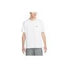 Back Pattern Letter Print Casual Short Sleeve T-Shirt Men Tops White DV0578-100