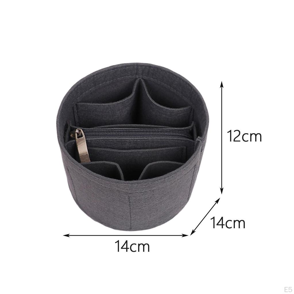 Bag Bucket Lining Hand Handbag Mode with Compartments Type Cosmetic Storage