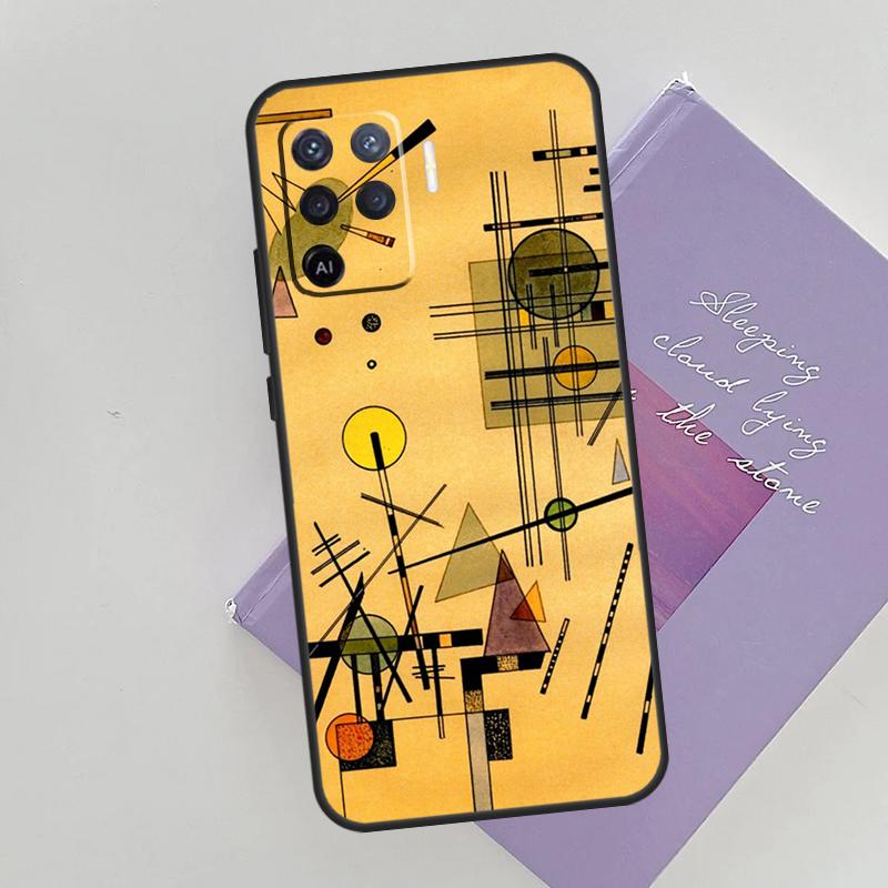 Wassily Kandinsky Abstract Artistic Cover For Oppo A78 A98 A74 A54 A94 A15 A16 A17 A52 A72 A76 A96 A53 A57S A58 A5 A9 Phone Case