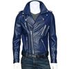 Autumn and winter leather jacket men's new leather jacket men's stand-up collar slim PU leather top trendy men's jacket
