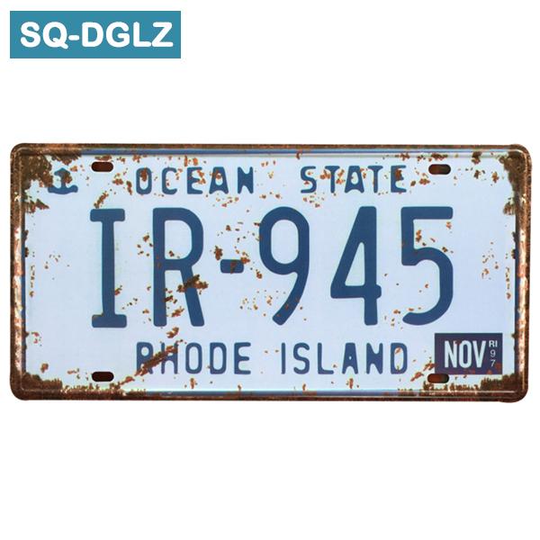 [SQ-DGLZ] Neue Mode Auto Nummernschild Store Bar Wanddekoration Blechschild Vintage Metallschild Wohnkultur Malerei Plaketten Poster