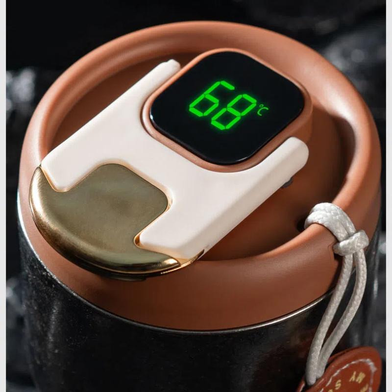 New Simple Appearance Level Intelligent Temperature Measuring Coffee Cup Portable Car with Advanced Coffee Cup Thermos Cup