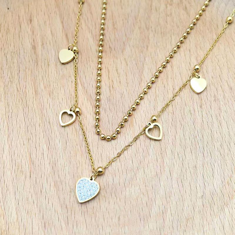 Elegant Women's T-Shaped Titanium Steel Necklace - Light Luxury Style Clavicle Jewelry