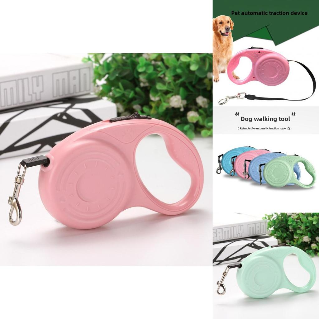 Pet Retractable Leash With Anti Slip Handle For Small Medium Dogs And Cats