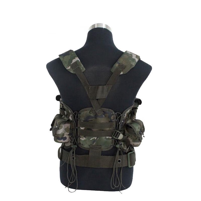 Military Camouflage Vest with 95 Bullet Bag