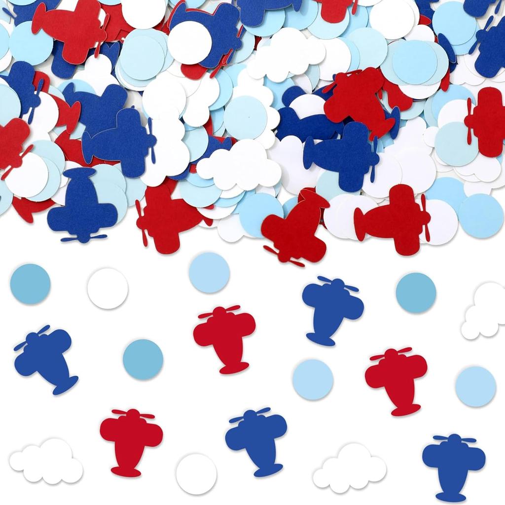 Whaline 300Pcs Hanukkah Table Confetti Menorah Star Dreidel Shaped Glitter Confetti Blue Gold Silver Table Centerpiece For Chanukah Party Decoration