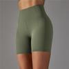 Nessaj Seamless Knit High Waist Yoga Shorts Running Fitness Breathable Quick Drying Yoga Shorts