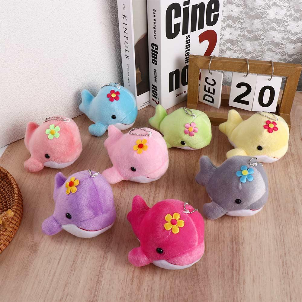 Pendant Stuffed Toy Hanging Pendant Bag Charm Whale Plush Pendant Keychain Whale Plush Doll Keyring