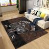 Retro Vintage Motorcycle Area Rug Large,Carpet Rug for Living Room Bedroom Sofa,Kitchen Bathroom Doormat Non-slip Floor Mat Gift