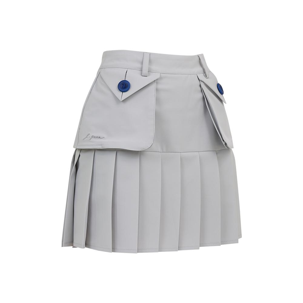 J Jane Big Pocket Trench Skirt (Gray)