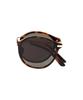Heonteoaiweeo [Unisex] Round Folding Sunglasses - Havana Htc34