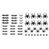 24PCS Eerie Bat/Spiders Shape Wall Sticker With LED Light Effect Mysterious Halloween Atmospheres Accessories