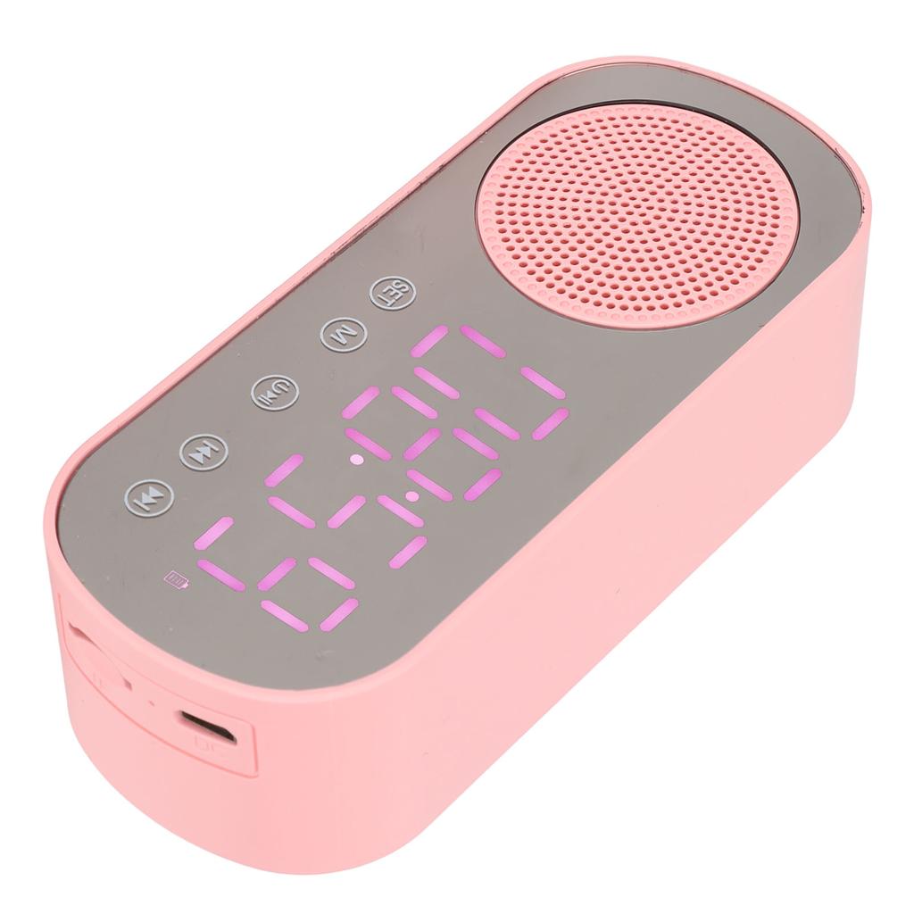 Budzik Głośnik Bluetooth HIFI LED Lustrzany ekran Micro USB Ładowanie Radio FM Cyfrowy zegar dla
