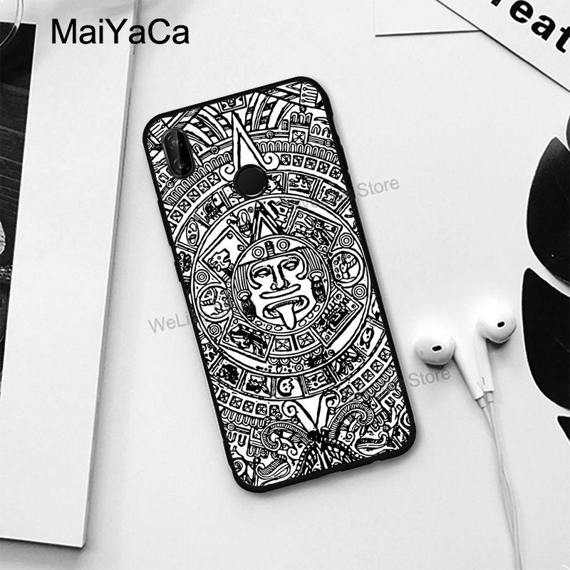 Mayan Calendar Wood Pattern Case For Xiaomi Redmi Note 11 Pro 10 9 8 9S 10S 9A 9T Mi 11T 11 Lite POCO F3 M3 M4 X3 Pro GT