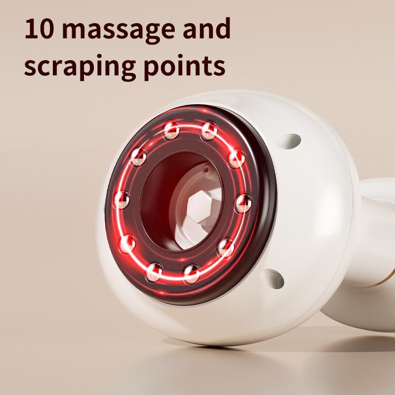 Electric EMS Body Massager Cupping Massage with LCD Display Guasha Hot Compress Scraping Lymphatic Drainage Machine Fat Burner