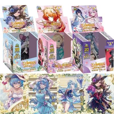 Goddess Story Cards Fufeng Chapter Colorful Flash Card Booster Box Rem Girl Anime Character Collection Card Games Toy Kid Gifts