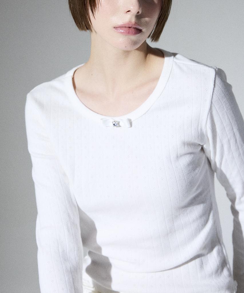 ALIENAR Cubic Ribbon Long-Sleeved (Wh)