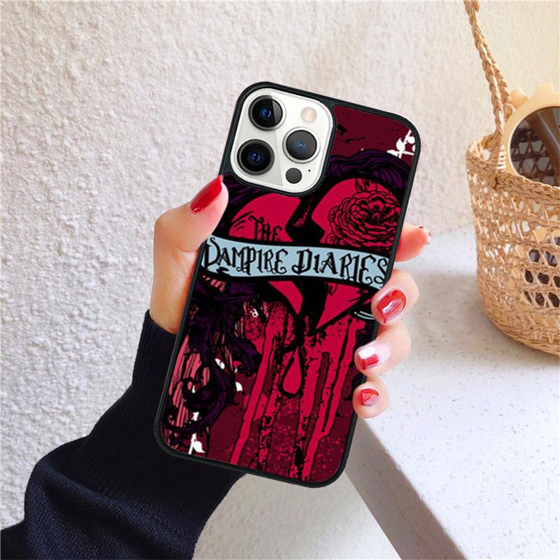 

Чехол для телефона Дневники вампира с изображением крови Деймона для iPhone 17 Air 16 PRO MAX 15 14 PLUS 11 12 13 Чехол Fundas Shell iPhone 11pro max