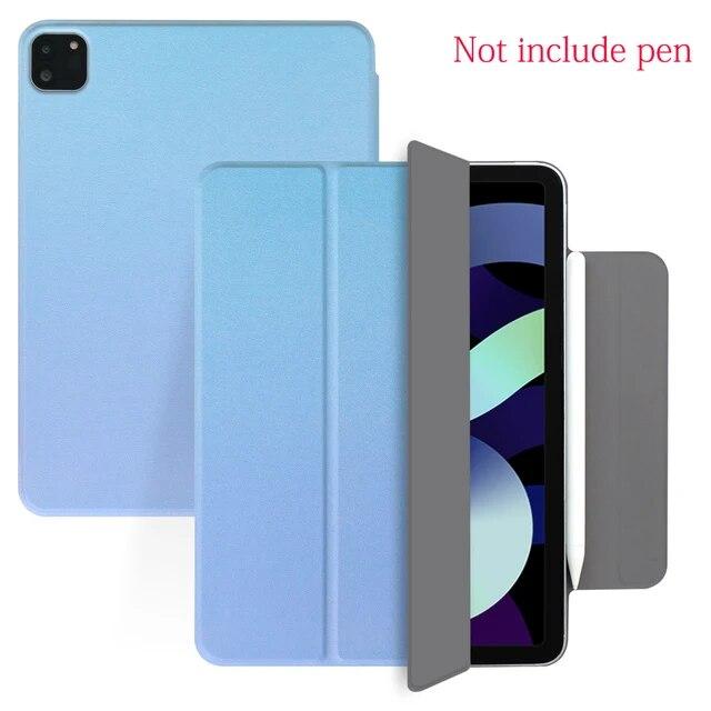 

2021 чехол для iPad Pro 11, чехол для M1 Pro 12,9, 2020, тройной магнитный защитный чехол с пряжкой и зажимом для iPad Pro 12,9, цветной УФ-футляр Pro 12.9 4th 2020