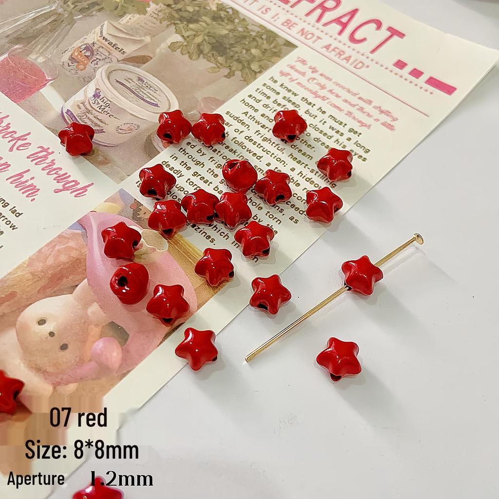 Colorful Star Alloy Beads for DIY Phone Chain Accessories & Layered Hand Creations