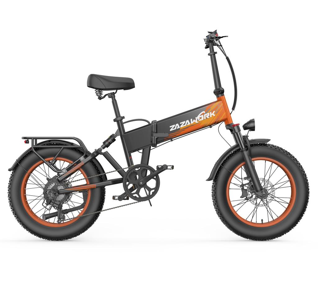 ZAZAWORK CF1000, faltbares Elektrofahrrad, 1000W Motor, 48V 20Ah Akku, Höchstgeschwindigkeit von 45 km/h und eine Reichweite von 50–60 km.