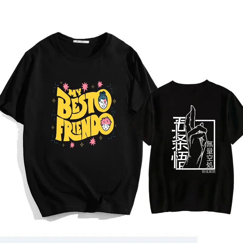 Japanese Jujutsu Kaisen Gojo Anime T-shirt Unisex Manga Gojo Satoru Graphic T Shirts Short Sleeve Tee Y2k T-shirts Summer Tops