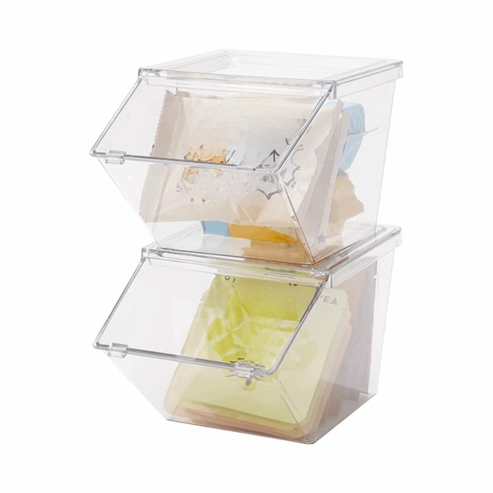 Stackable Tea Bag Storage Box Acrylic Tea Bag Holder Household Tea Bag Organizer Capsule Coffee