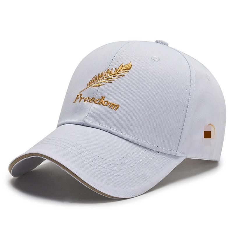 

Шляпа мужская корейская версия модная брендовая кепка новая модная универсальная повседневная козырек уличная бейсболка с перьями женская Adjustable