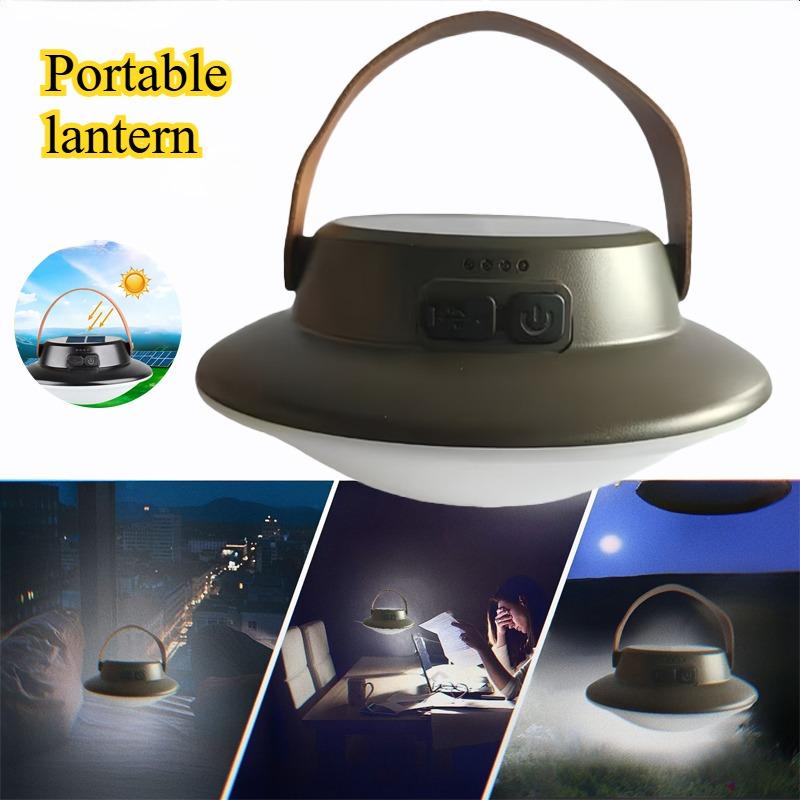 Retro Portable Camping Lantern Waterproof Emergency Light 3 Modes Hanging Tent Lamp Outdoor Hiking Rechargeable Flashlights