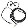 Qdc DEBUT-CG Mic Cable with Detachable Boom Mic 1.5m, 4-Core Silver-Plated Copper IEM Replacement Cable, Qdc 2pin 0.78mm To 3.5mm L-Plug
